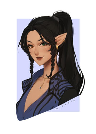 Sketchy comm by @minemir